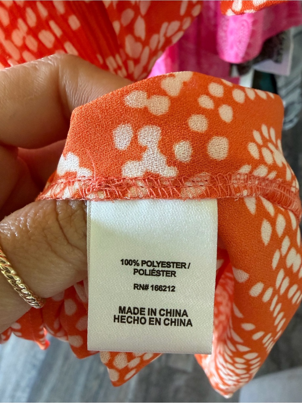 Ninety clothing co blouse-size medium-orange - Picture 3 of 7